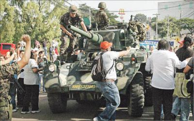 No! a golpe militar en Honduras